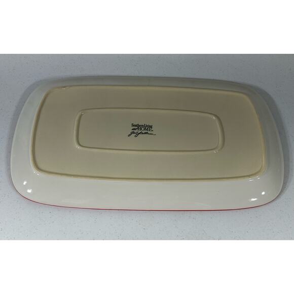 Southern Living at Home Veranda Platter Gail Pittman 18" x 10” Rectangle Floral - Picture 2 of 8